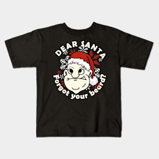 santa forgot his beard Kids T-Shirt